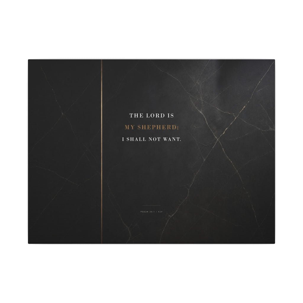 The Lord Is My Shepherd - Psalm 23 Scripture Wall Art | Canvas (Landscape)