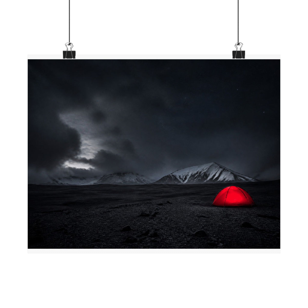 Red Tent - Wall Art Above Bed | Matte Poster (Landscape)
