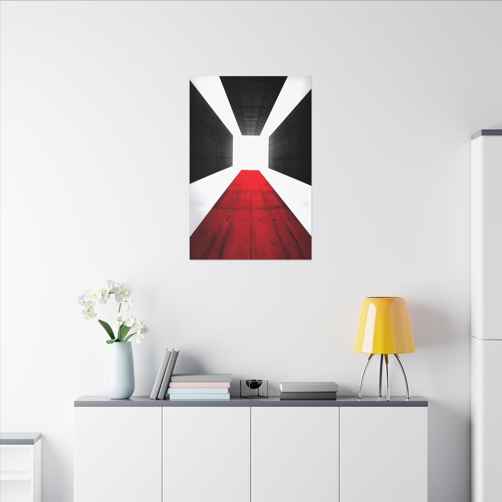 The Red Facade - Red Wall Decor | Canvas