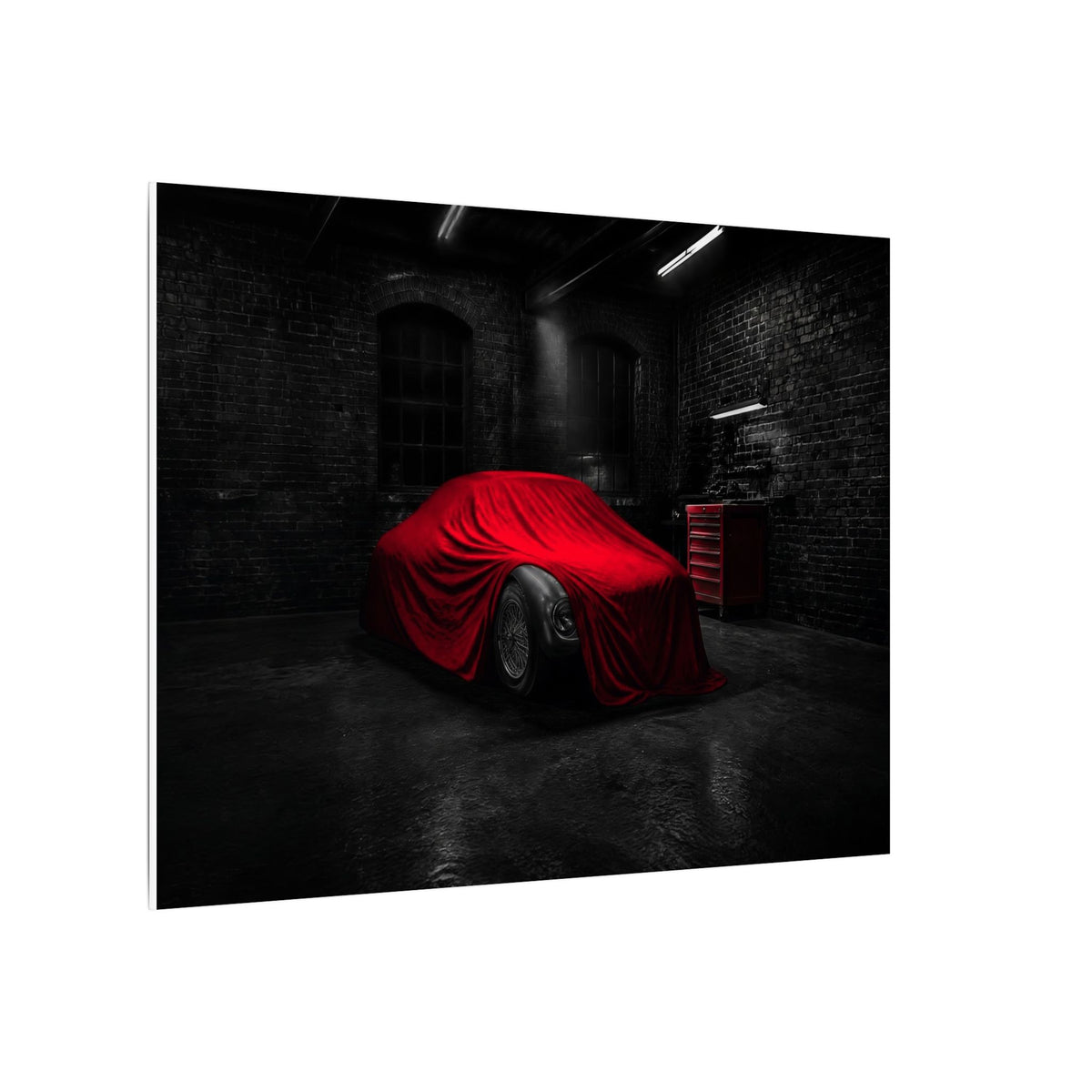 The Project - Car Cover Wall Art | Canvas (Landscape)