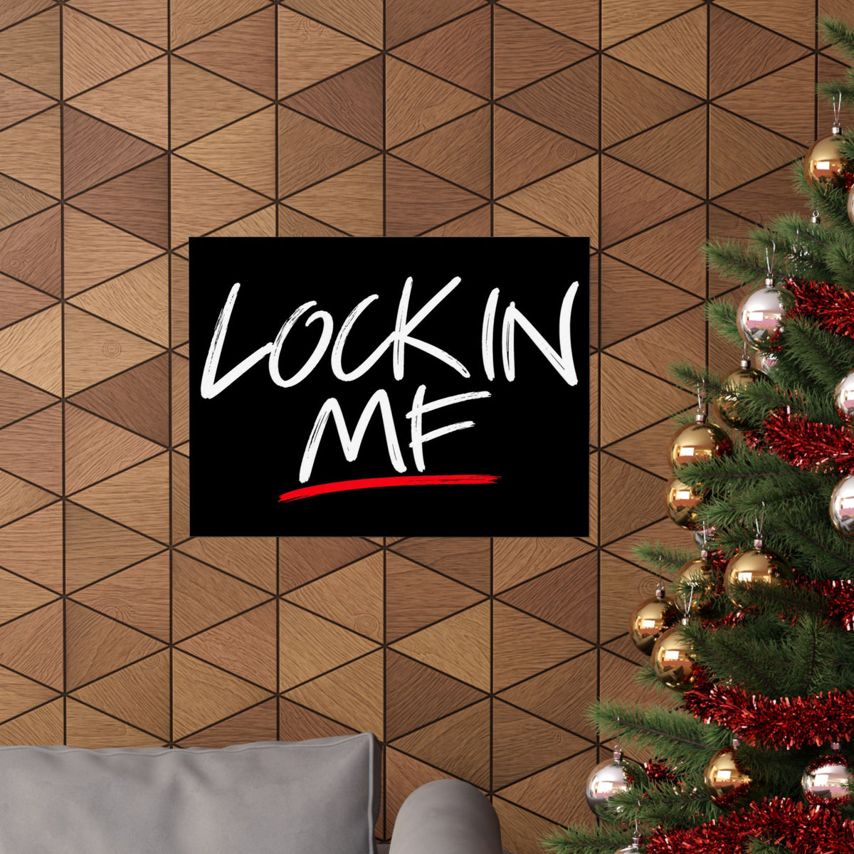 Lock In - Motivational Wall Art | Matte Poster (Landscape)