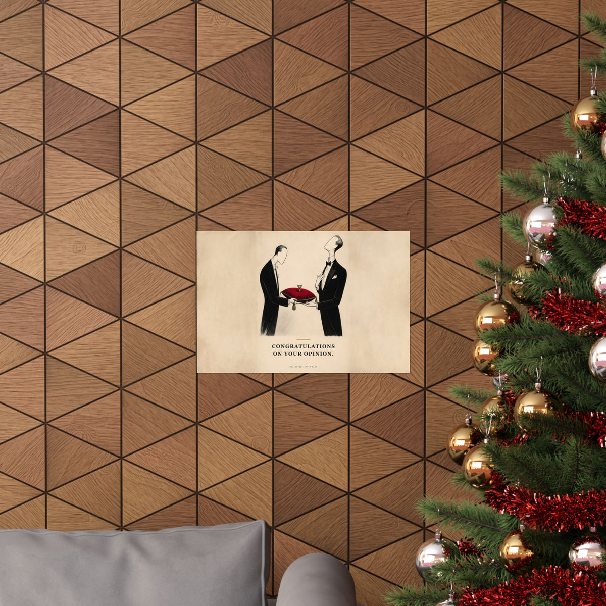 Congratulations on Your Opinion - Funny Wall Art | Matte Poster (Landscape)