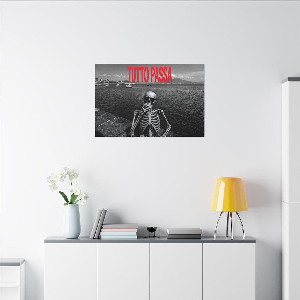 Tutto Passa - Skeleton Painting | Canvas (Landscape)