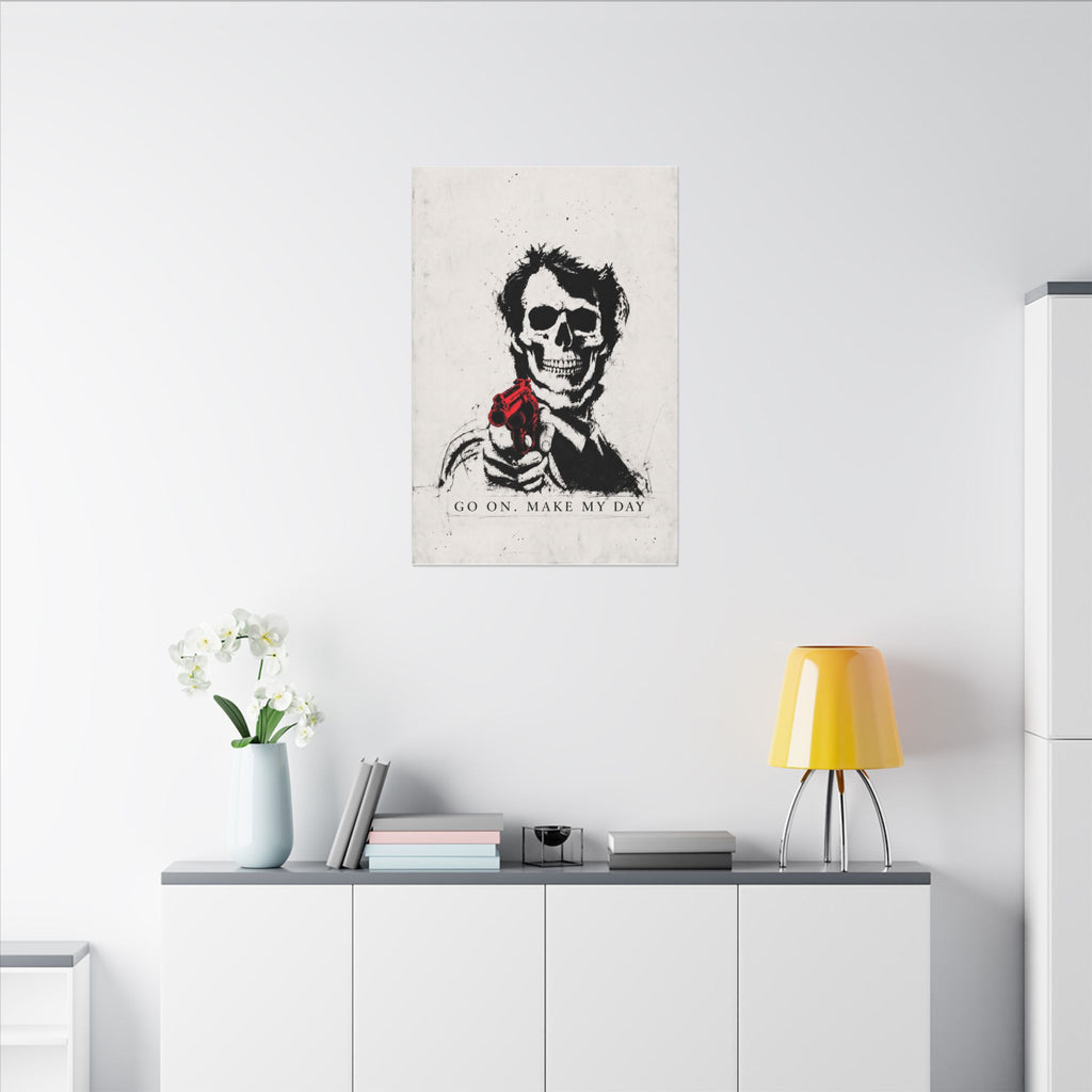 Make My Day - Dark Noir Sketch Art | Canvas