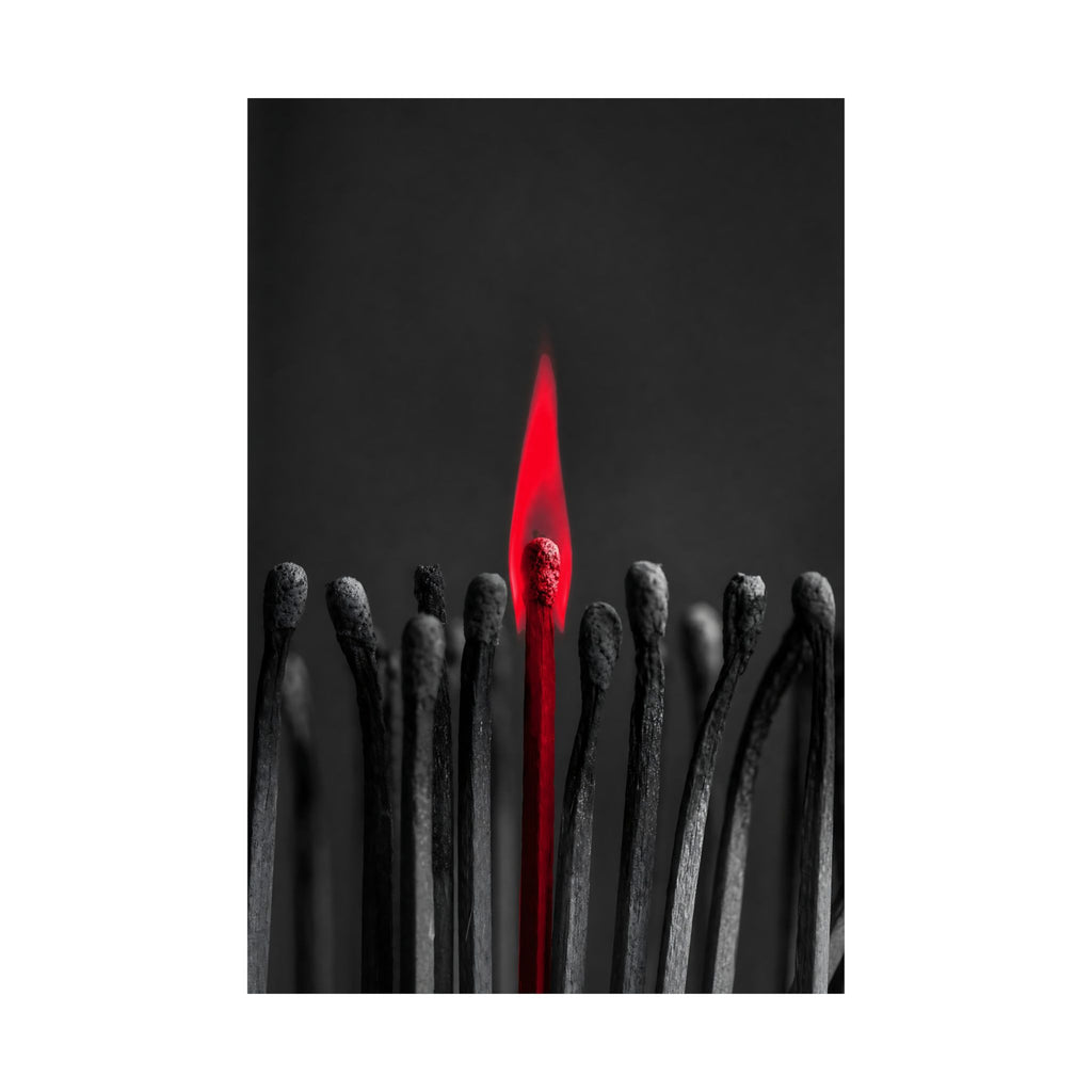 The One Still Burning - Office Wall Art For Men | Matte Poster