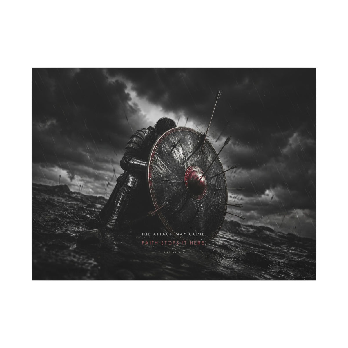 Shield of Faith - Armor of God Wall Art | Canvas (Landscape)