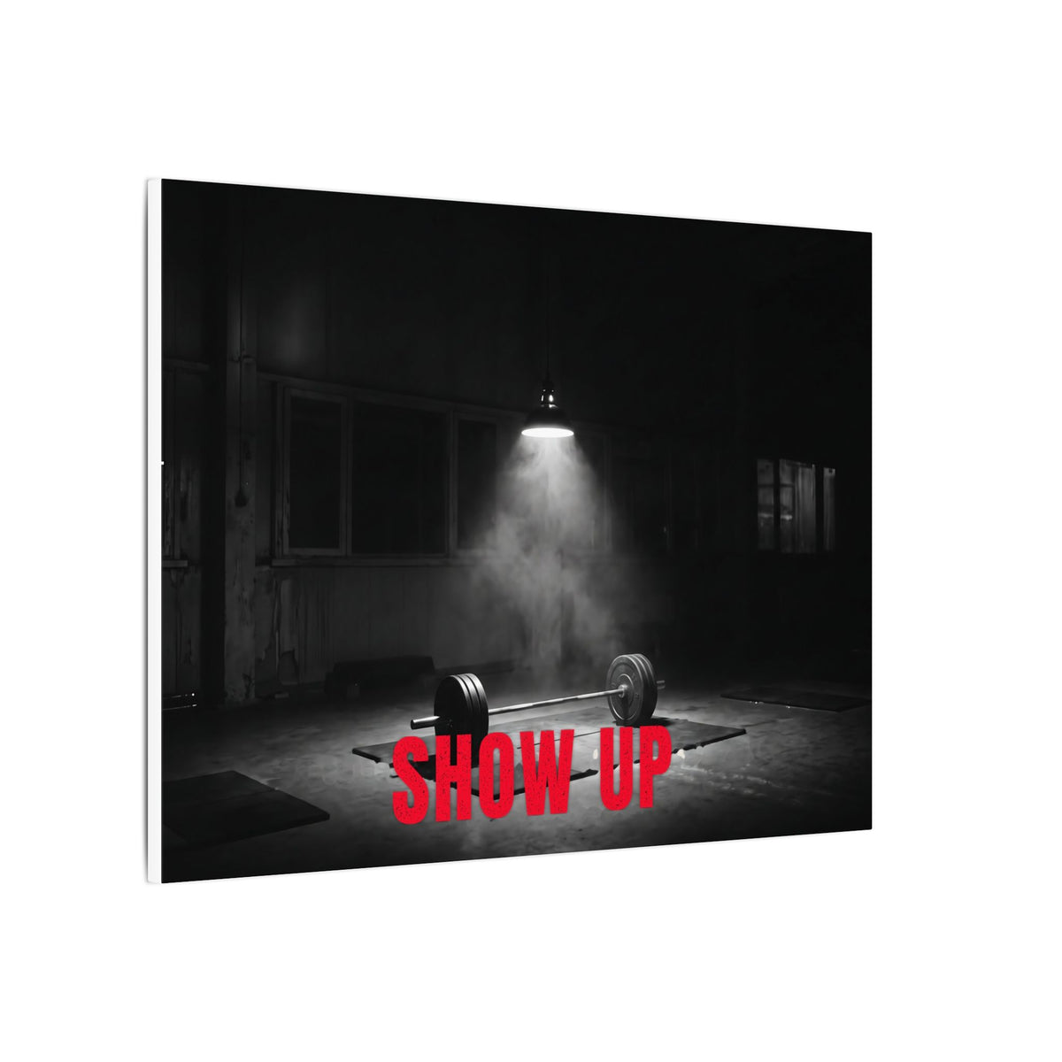 Show Up - Gym Wall Art | Canvas (Landscape)