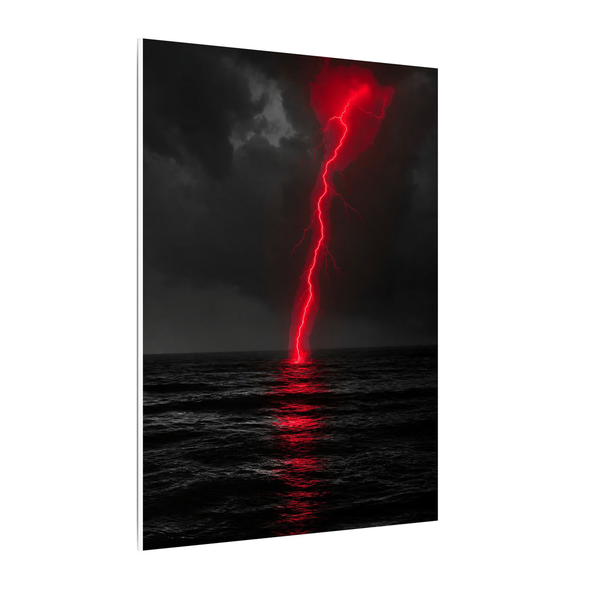 Red Strike - Red And Black Art | Canvas