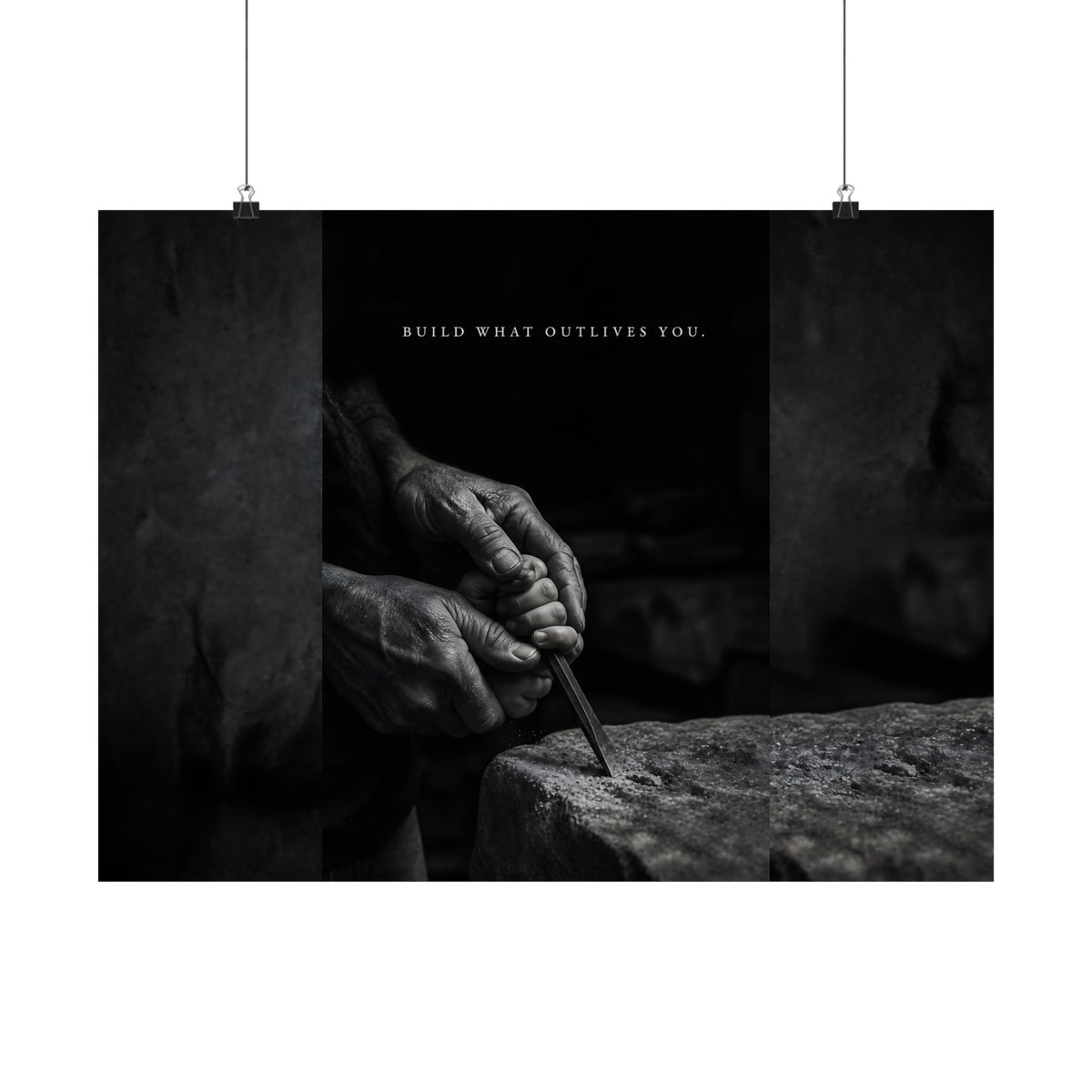 Build What Outlives You - Motivational Posters | Matte Poster (Landscape)
