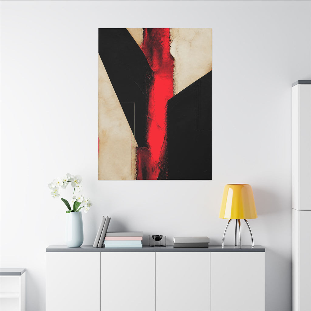 Controlled Fire - Red Wall Decor | Canvas