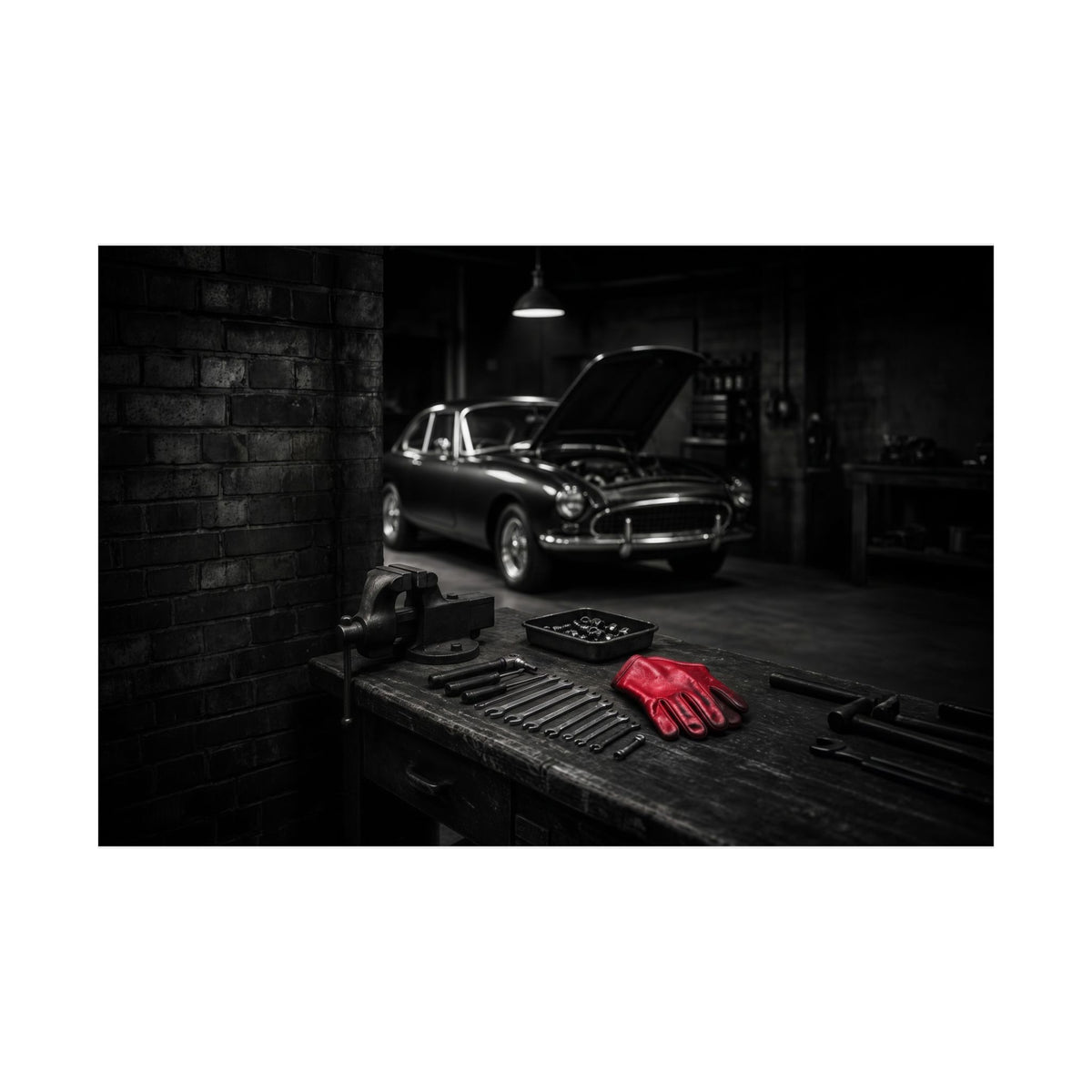 Built, Not Bought - Garage Wall Art | Matte Poster (Landscape)