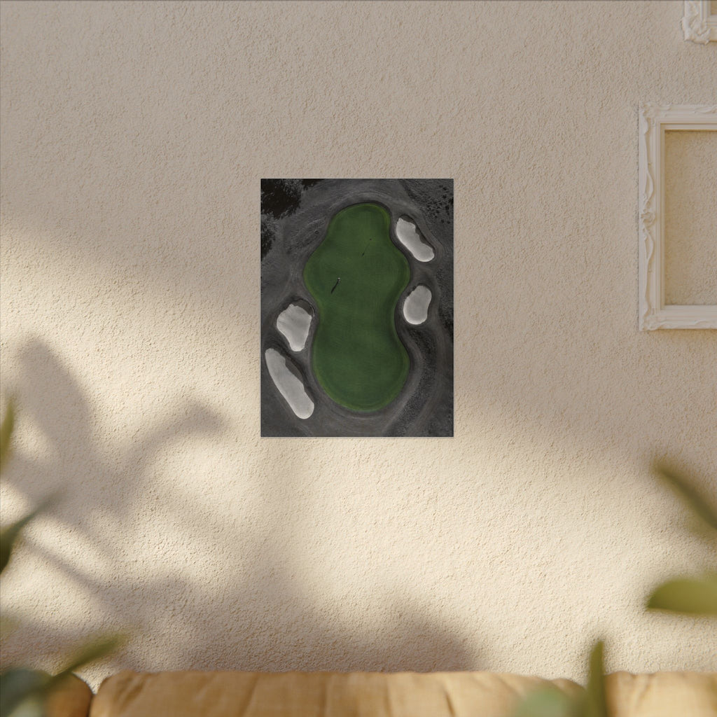 Aerial Solitude - Golf Course Wall Art | Canvas