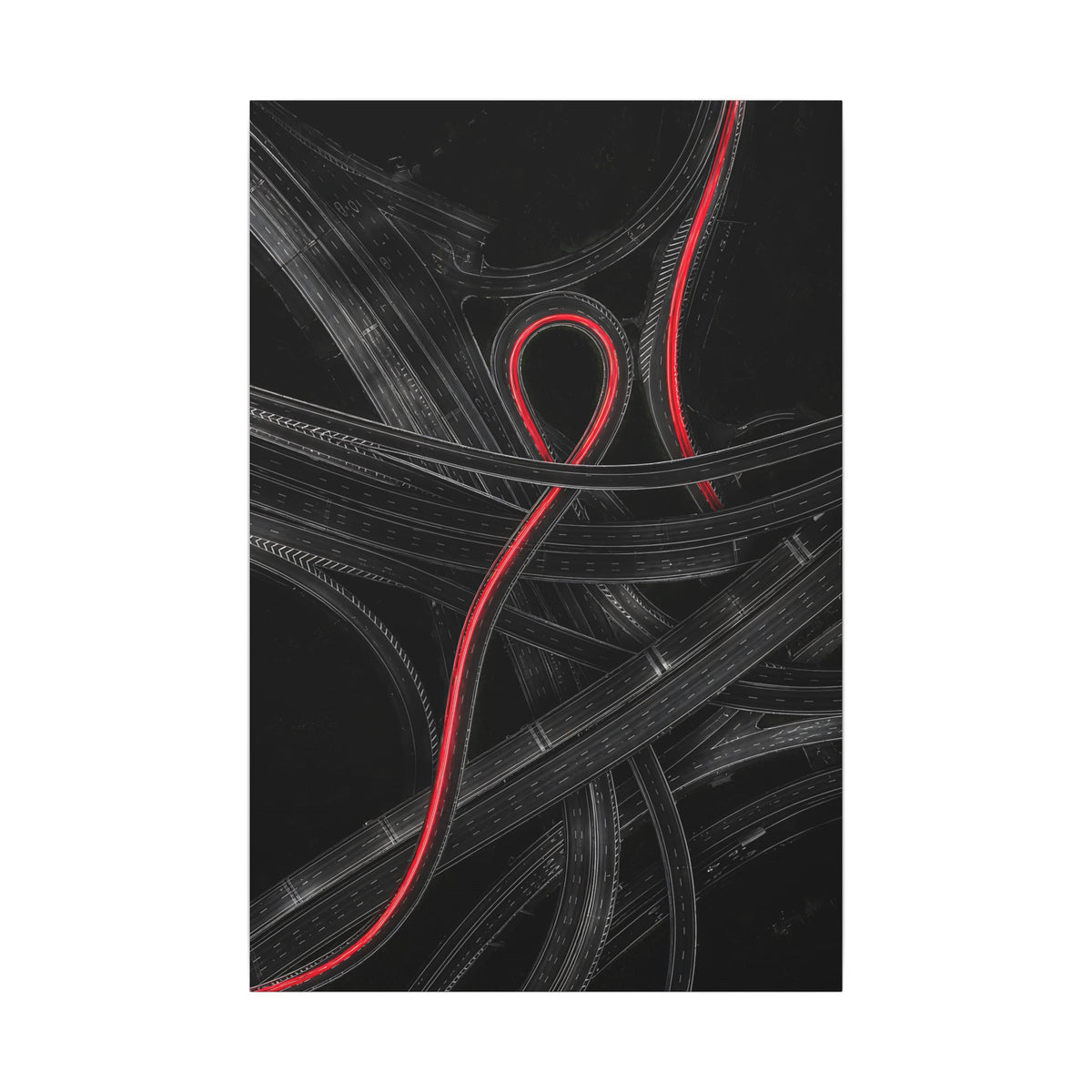 The Route - Car Wall Art | Canvas