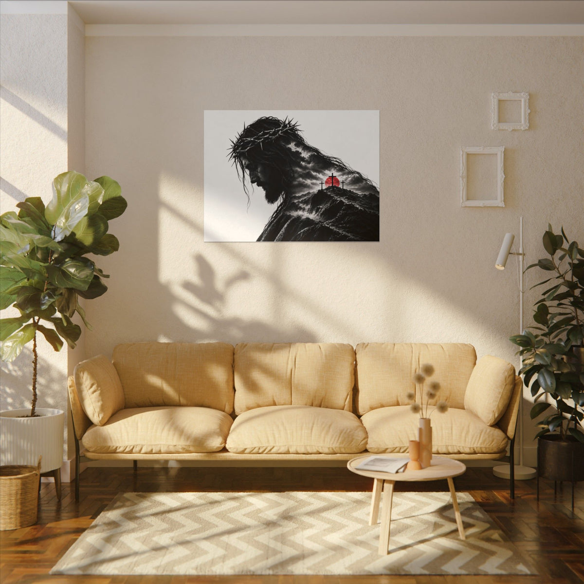 Three Crosses - Christian Wall Art | Canvas (Landscape)
