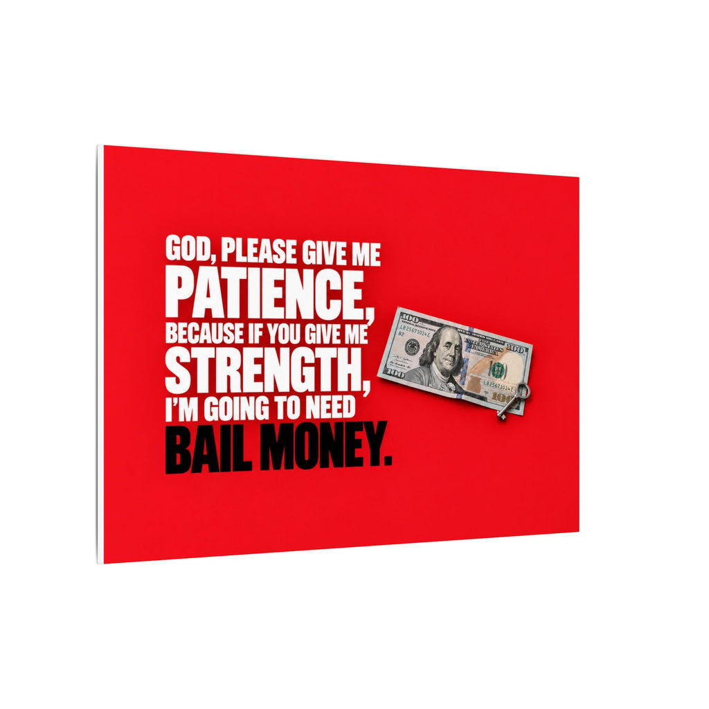 Bail Money - Meme Wall Art | Canvas (Landscape)