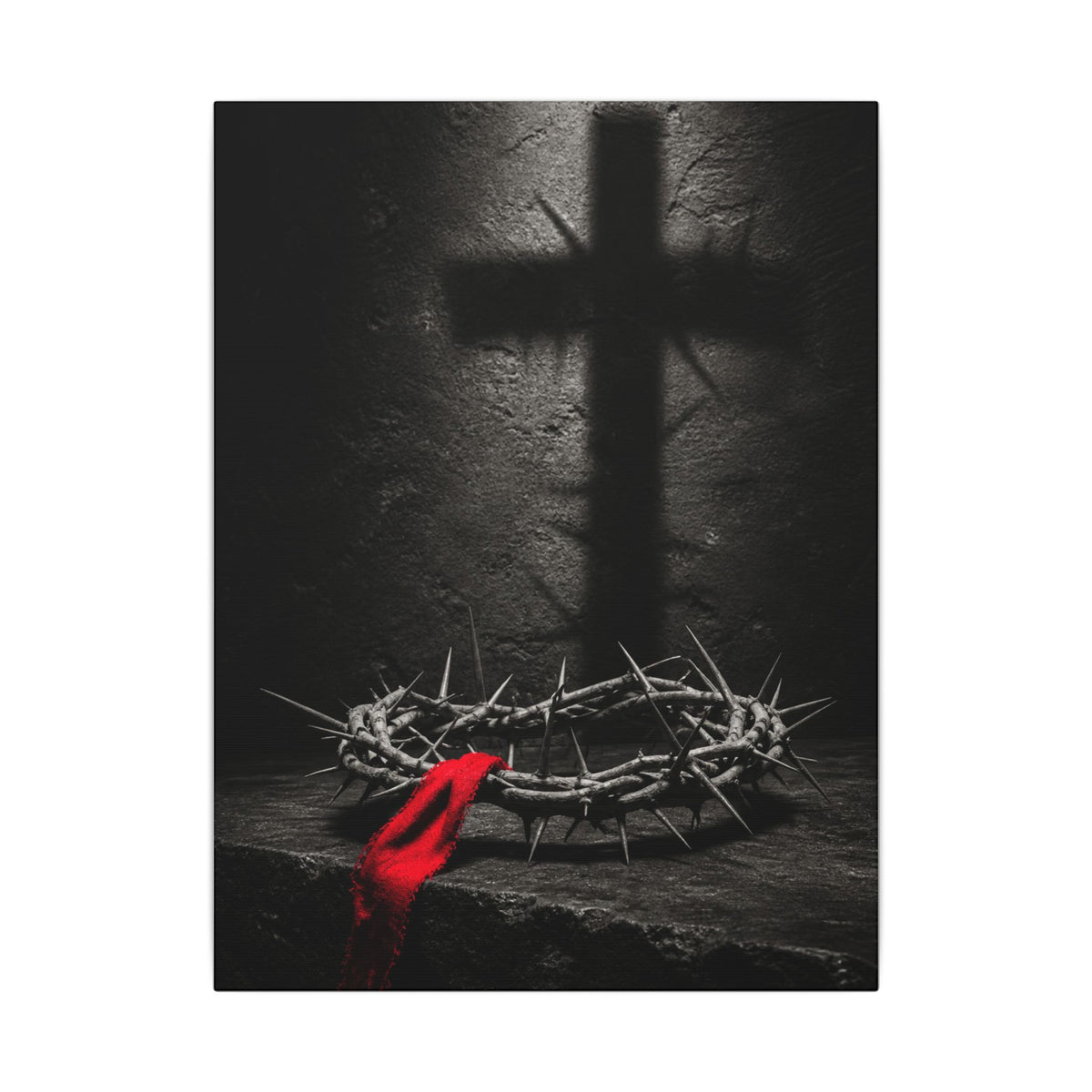 Crown and Shadow - Crown of Thorns Wall Art | Canvas