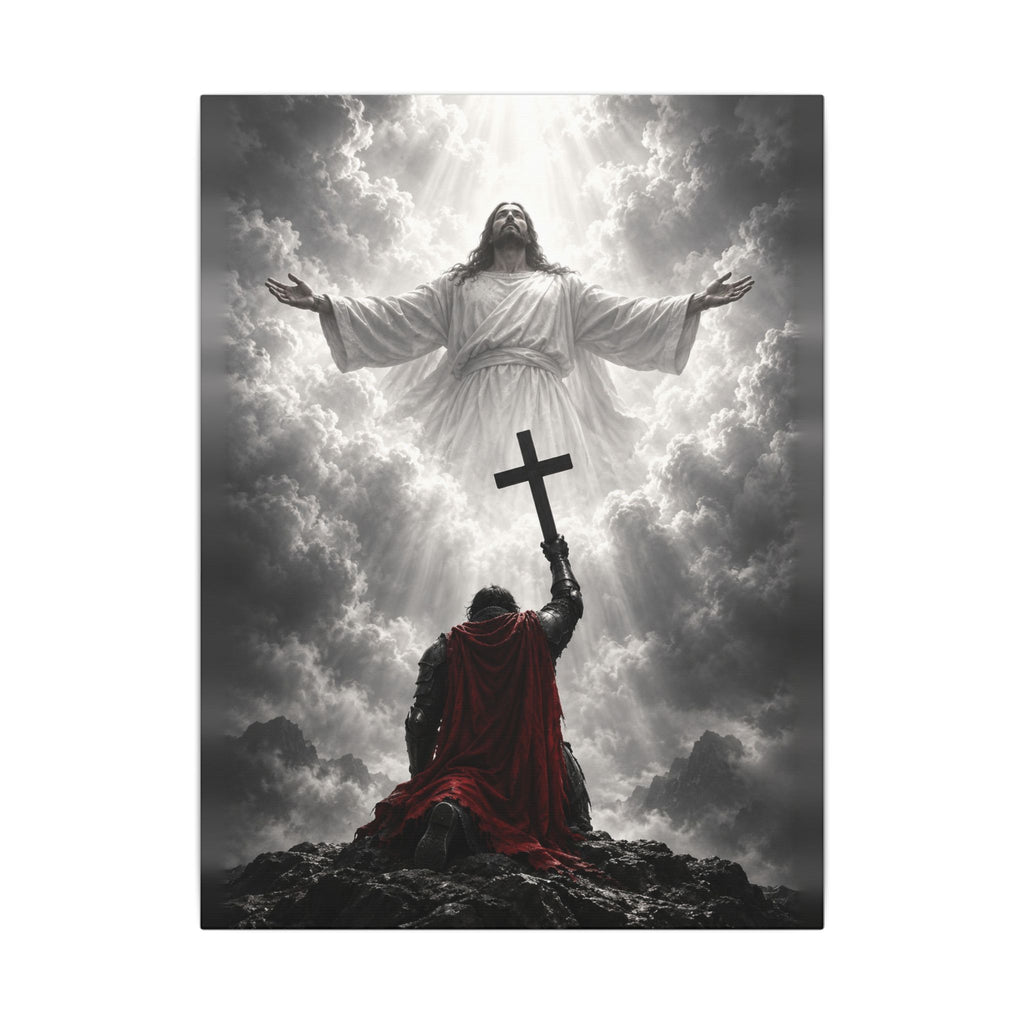 Jesus and the Warrior - Christian Wall Art | Canvas