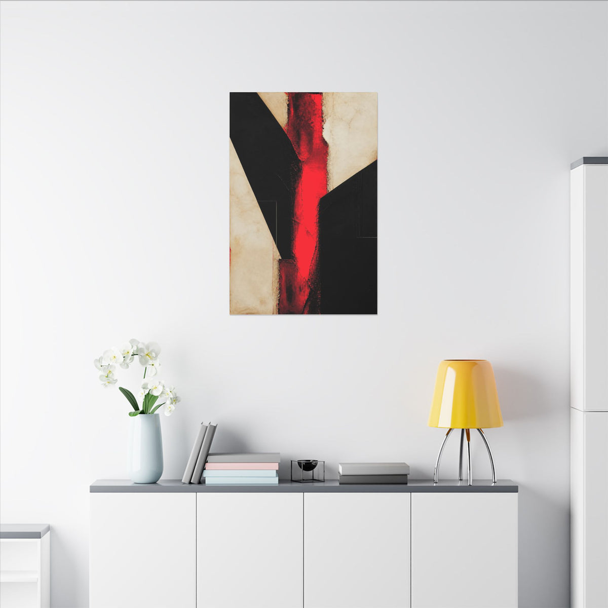 Controlled Fire - Red Wall Decor | Canvas