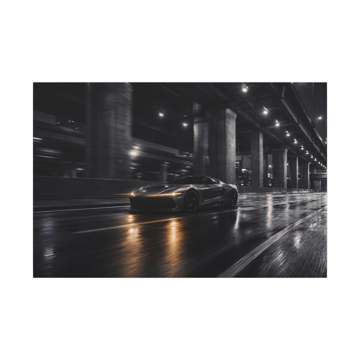 After Dark - Supercar Wall Art | Canvas (Landscape)