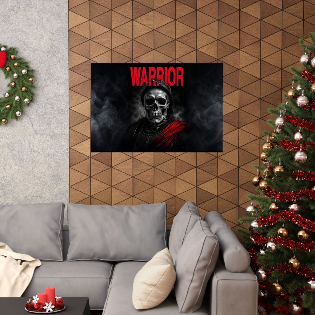 Warrior - Skull Painting | Matte Poster (Landscape)