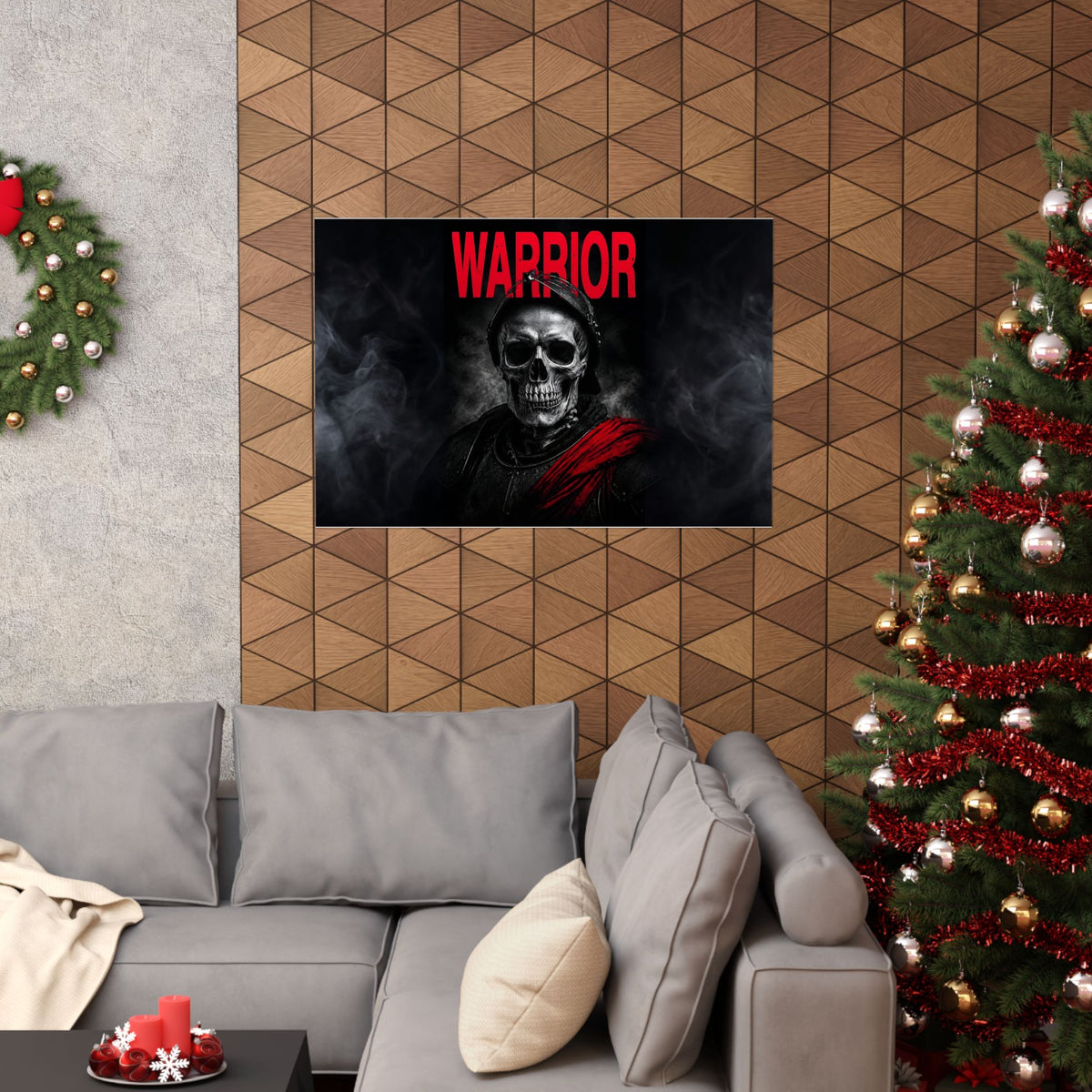 Warrior - Skull Painting | Matte Poster (Landscape)