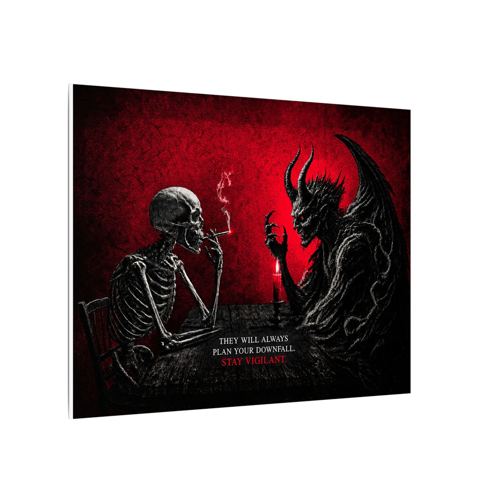 Stay Vigilant - Dark Wall Art | Canvas (Landscape)