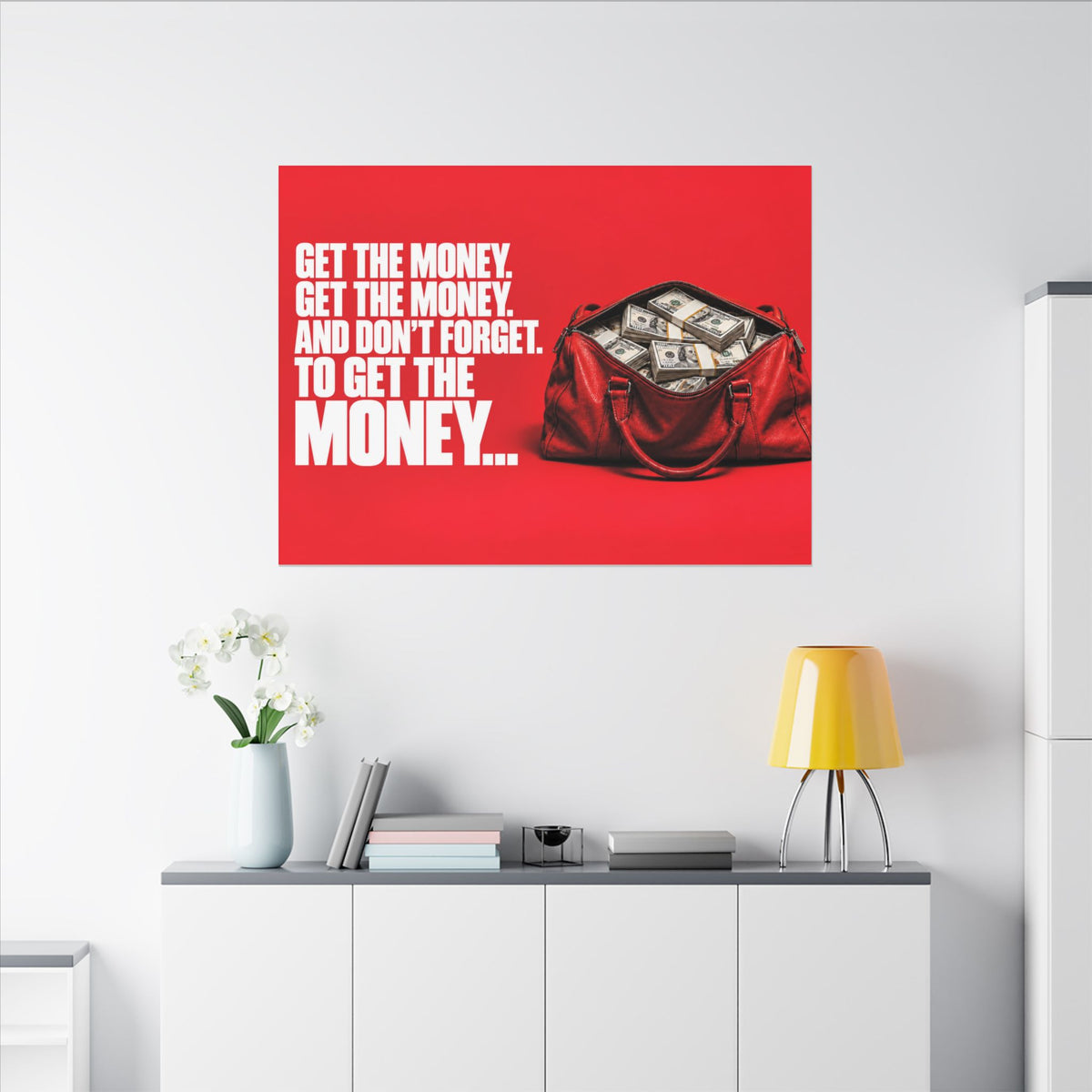 Get the Money - Money Wall Art | Canvas (Landscape)