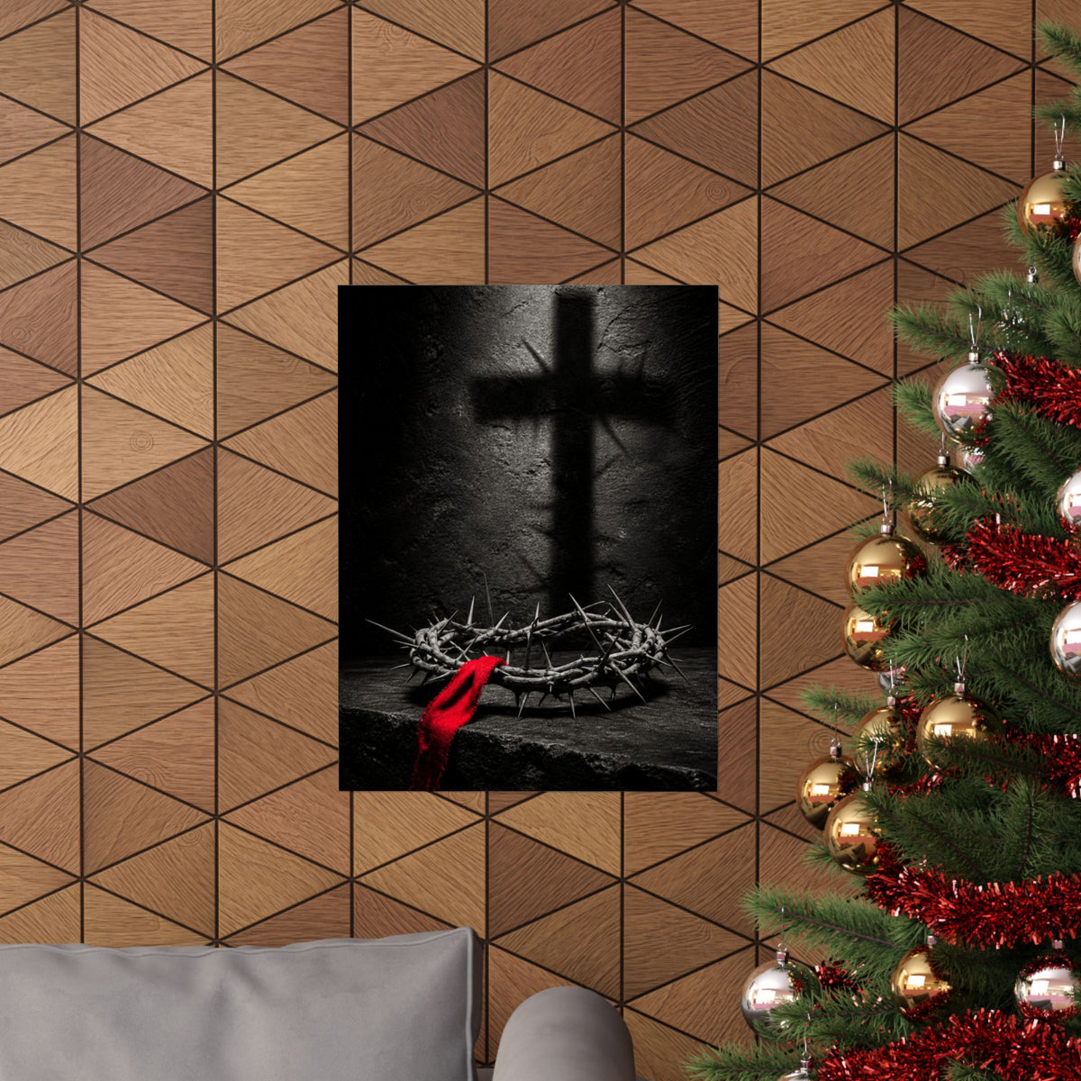 Crown and Shadow - Crown of Thorns Wall Art | Matte Poster