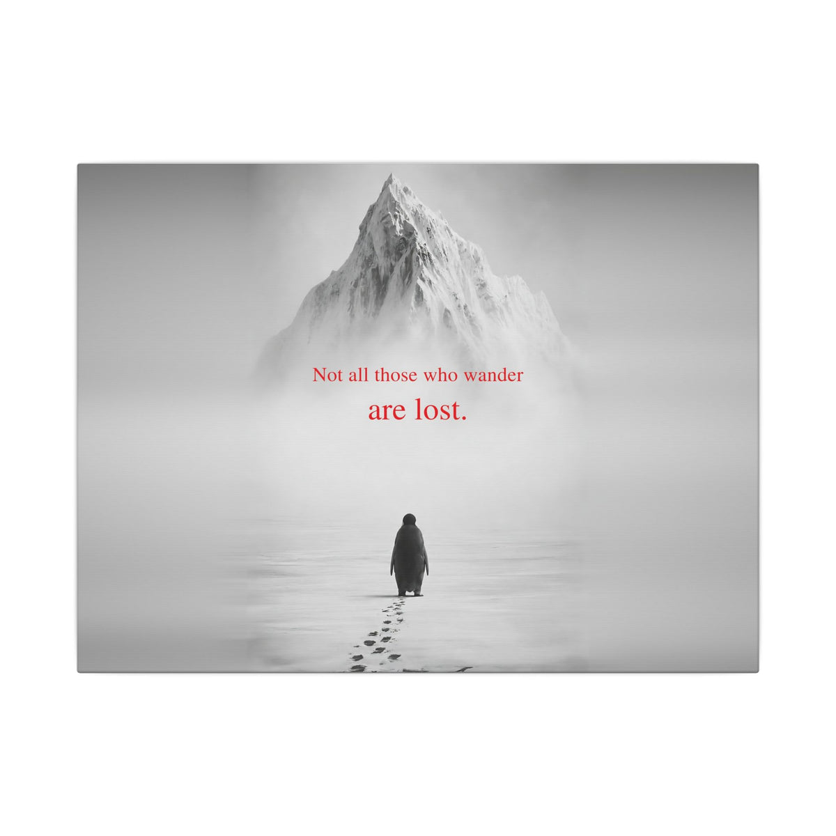 Not All Those Who Wander - Mountain Wall Art | Canvas (Landscape)