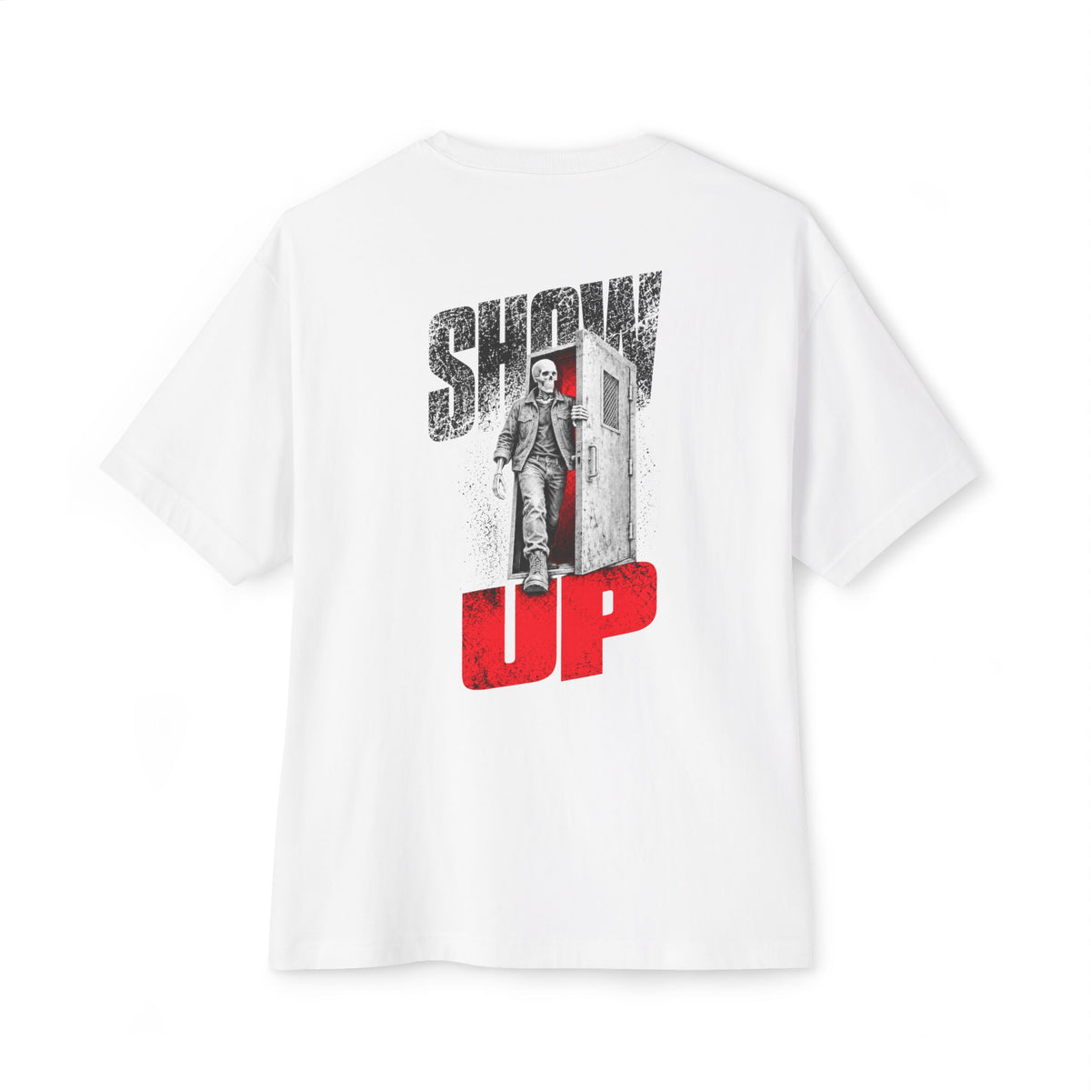 Show Up Anyway | Heavyweight Tee (Back Print)
