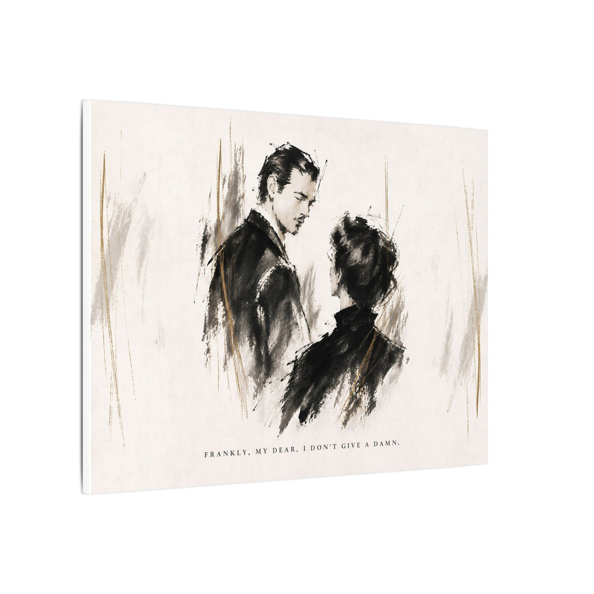 Frankly My Dear - Romantic Noir Wall Art | Canvas (Landscape)