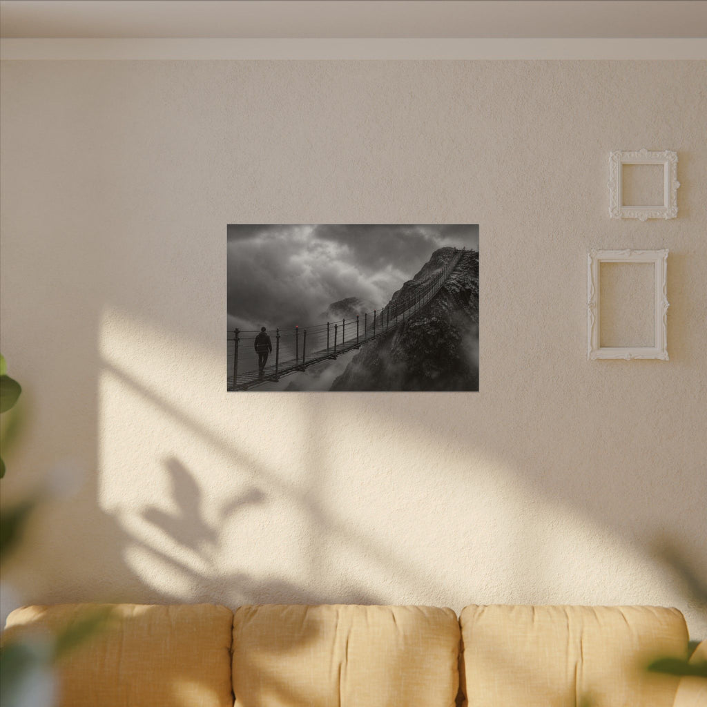 Cross What Scares You - Bedroom Art Prints | Canvas (Landscape)