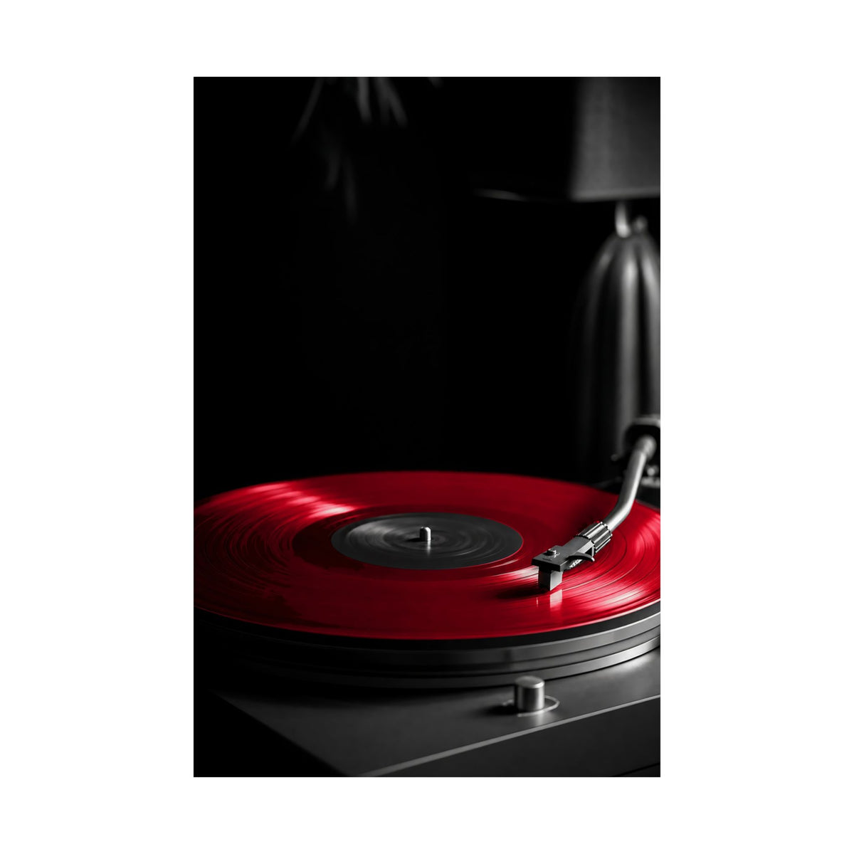 Red Vinyl - Mens Office Wall Art | Matte Poster