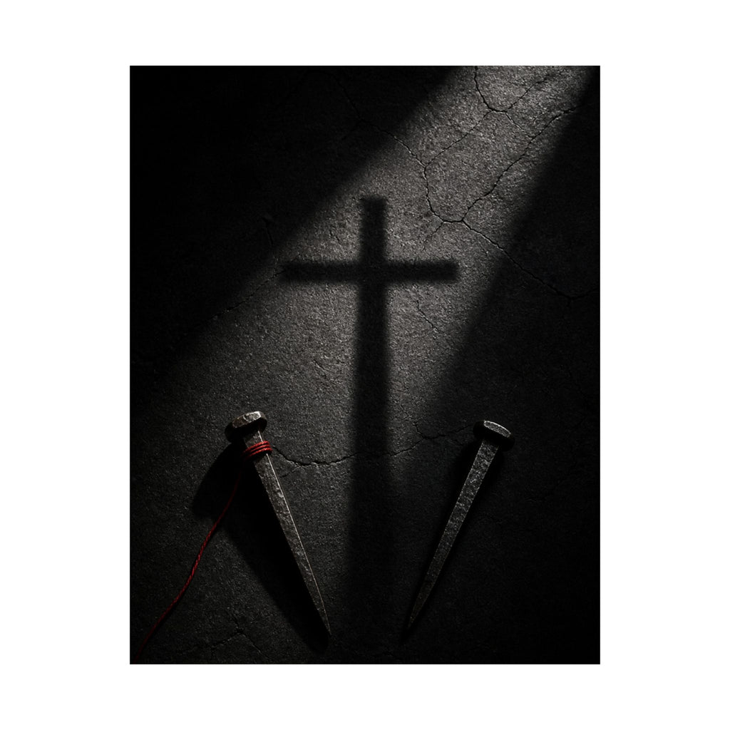 Nails and Shadow - Christian Wall Art | Matte Poster
