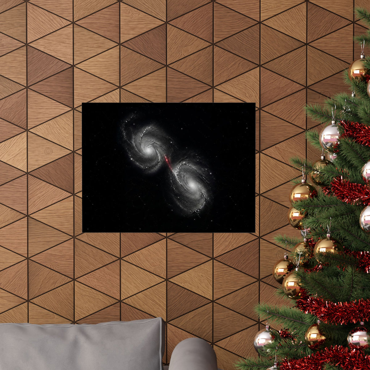 Collision Course - Space Wall Art | Matte Poster (Landscape)