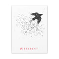 The Flock Went Left - Charcoal Wall Art | Canvas