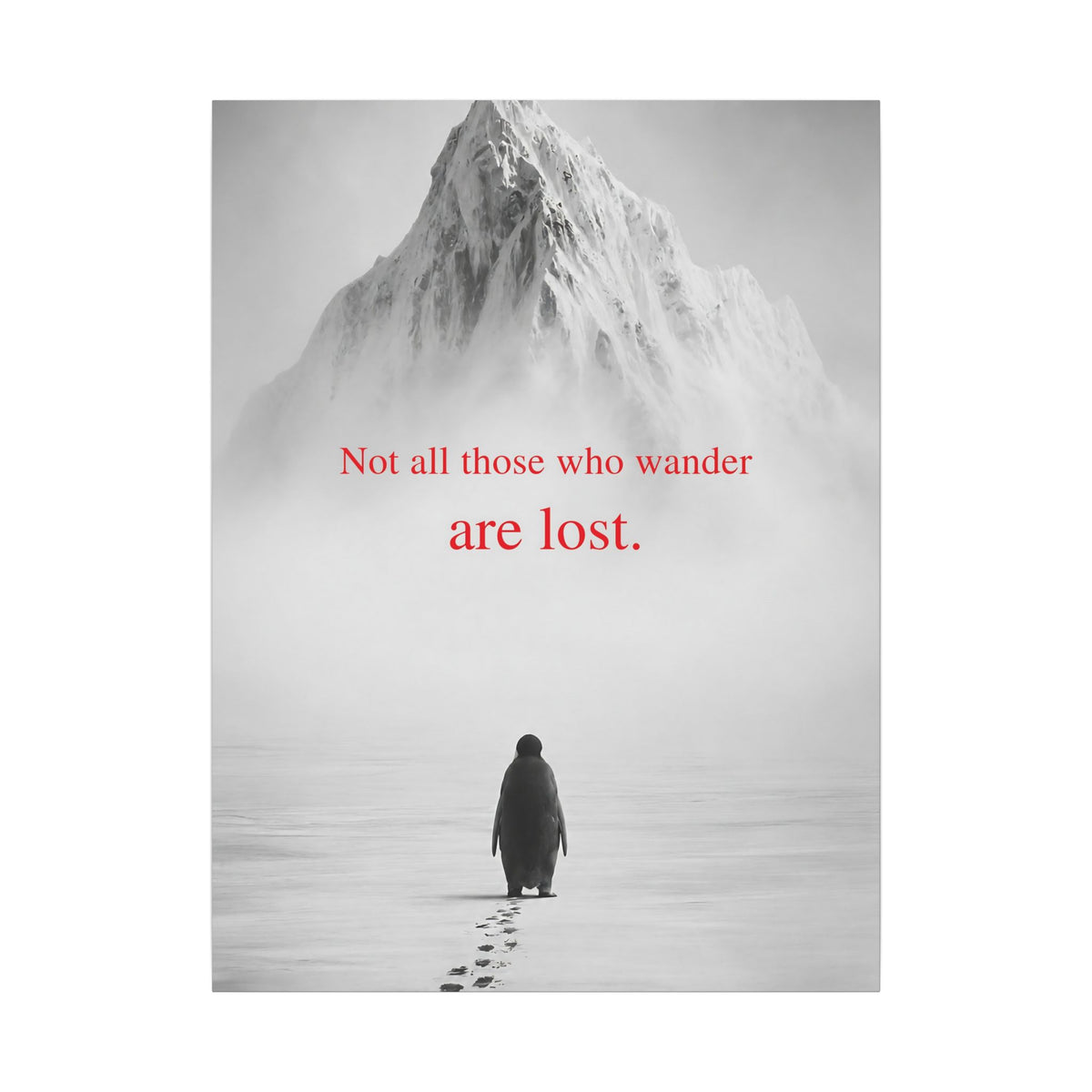 Not All Those Who Wander - Mountain Wall Art | Canvas