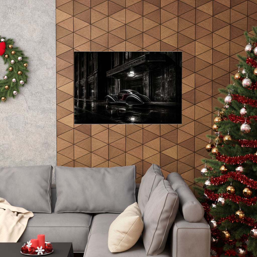 Art Deco Coupe - Art Deco Car Wall Art | Matte Poster (Landscape)