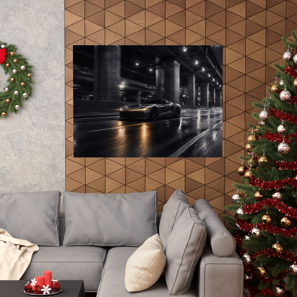 After Dark - Supercar Wall Art | Matte Poster (Landscape)