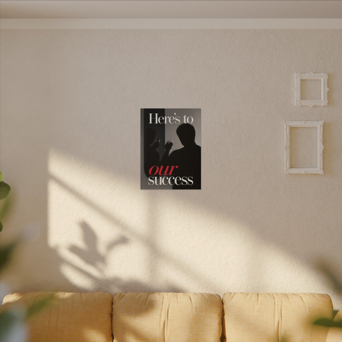 Here's To Our Success - Man Cave Wall Art | Canvas
