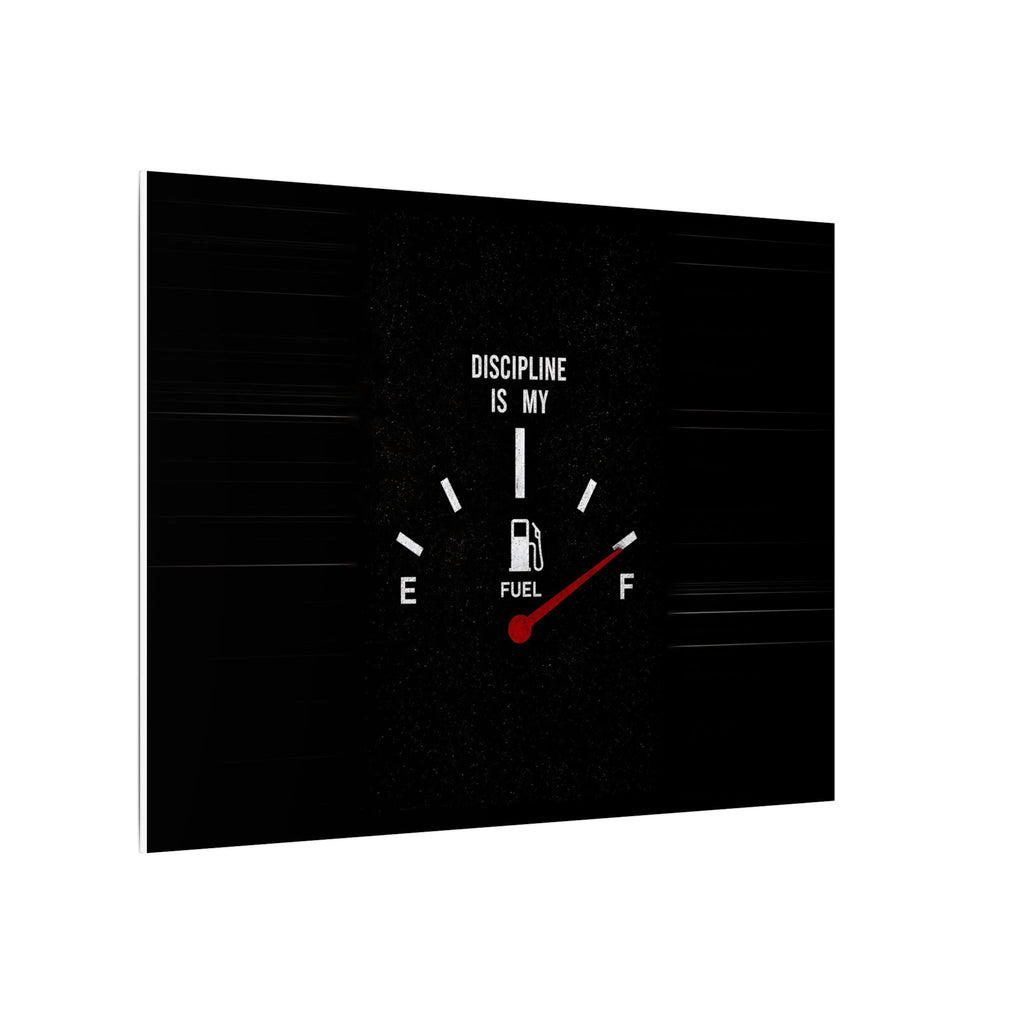 Discipline Is My Fuel - Motivational Wall Art | Canvas (Landscape)