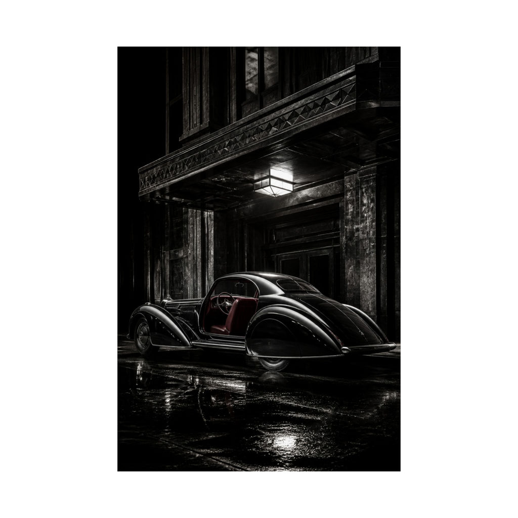 Art Deco Coupe - Art Deco Car Wall Art | Matte Poster