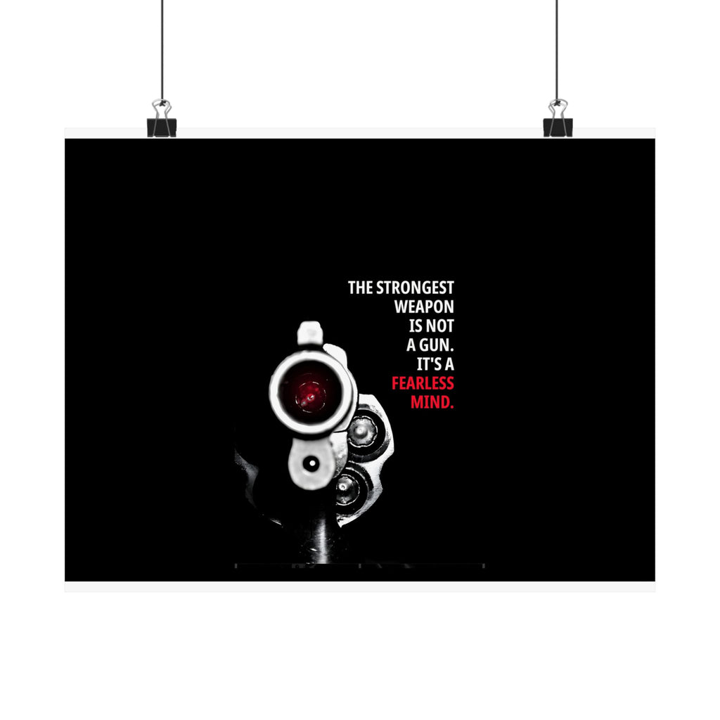 A Fearless Mind - Mindset Wall Art | Matte Poster (Landscape)