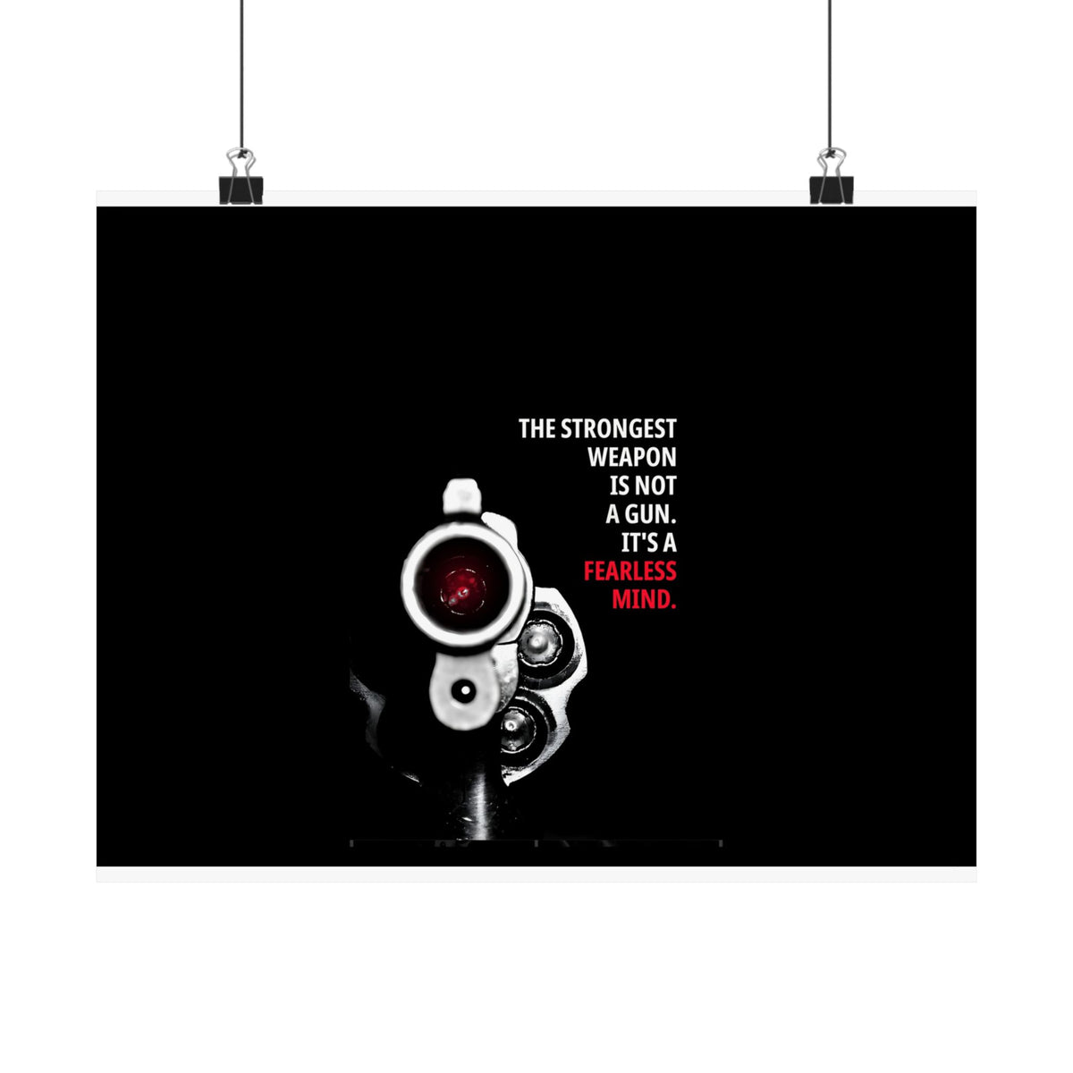 A Fearless Mind - Mindset Wall Art | Matte Poster (Landscape)