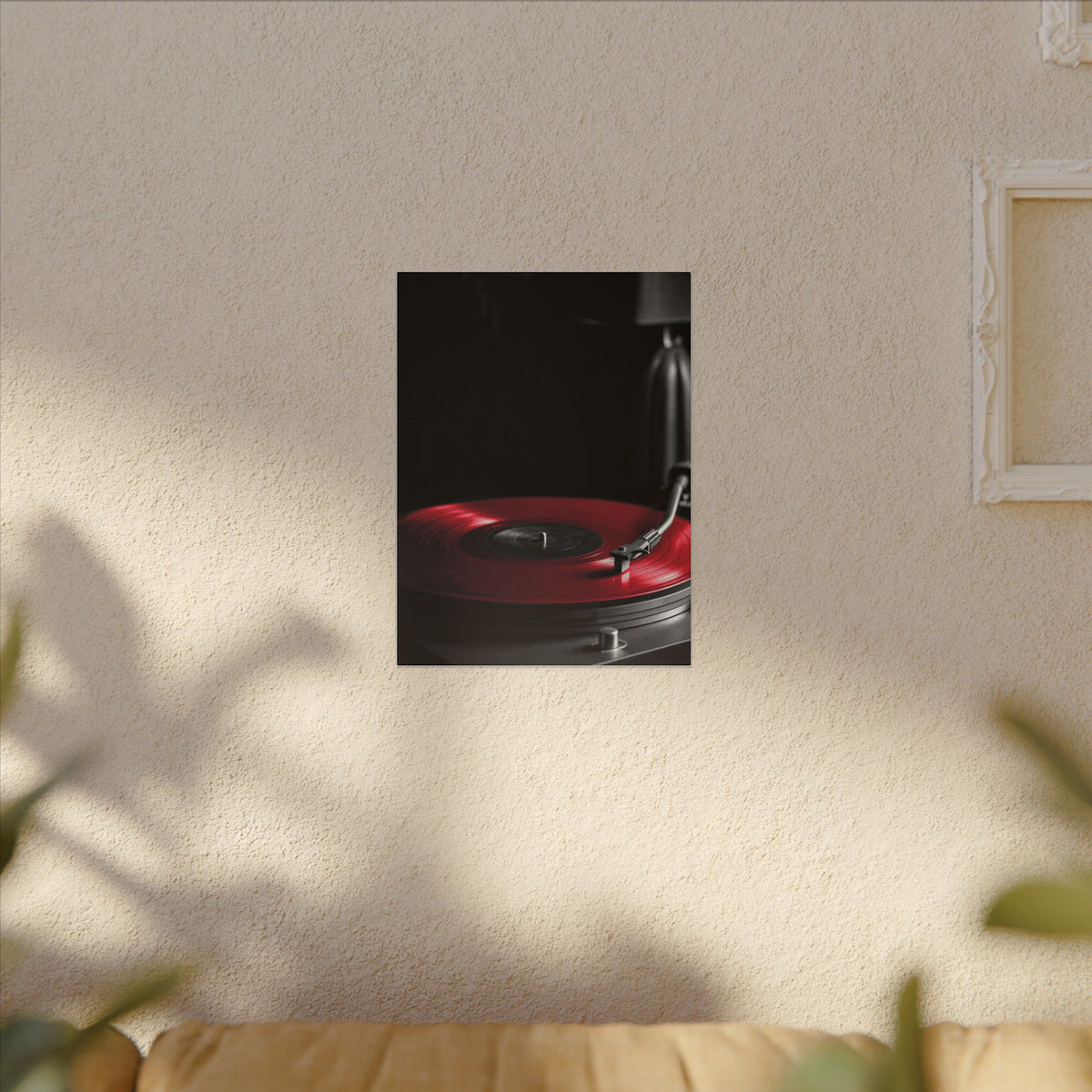 Red Vinyl - Mens Office Wall Art | Canvas