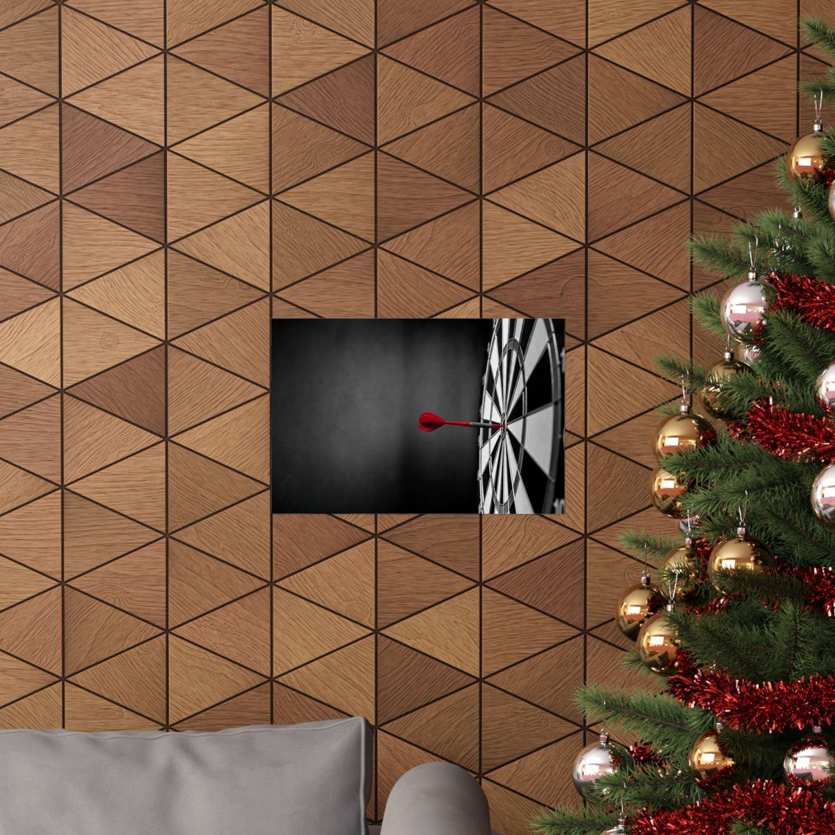 Dead Center - Mens Office Art | Matte Poster (Landscape)