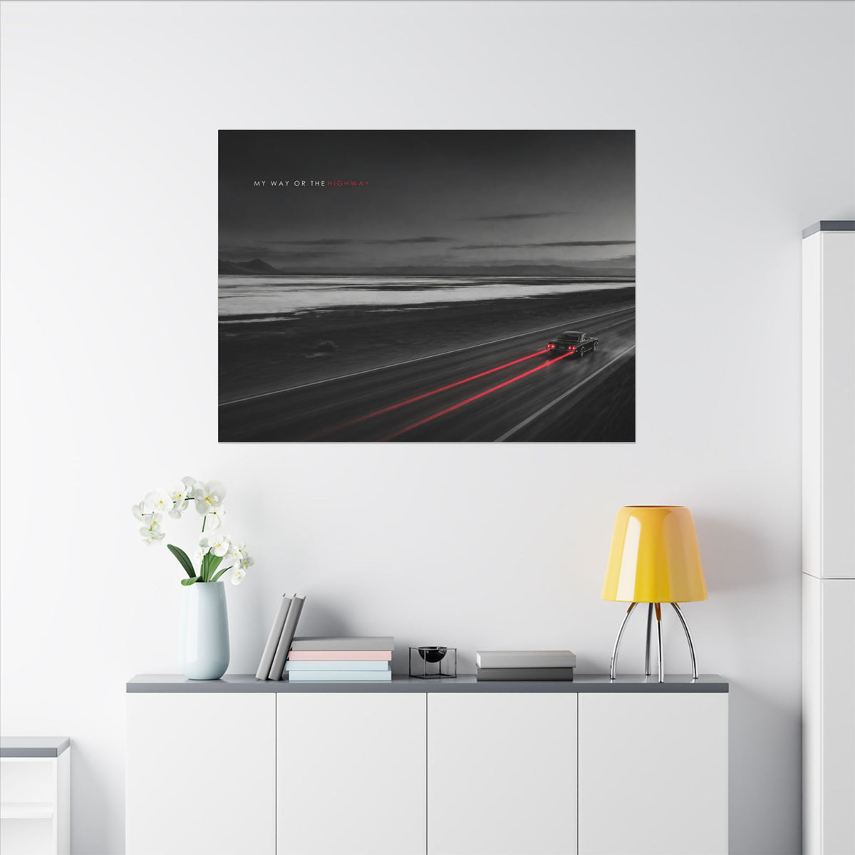 My Way or the Highway - Car Wall Art | Canvas (Landscape)