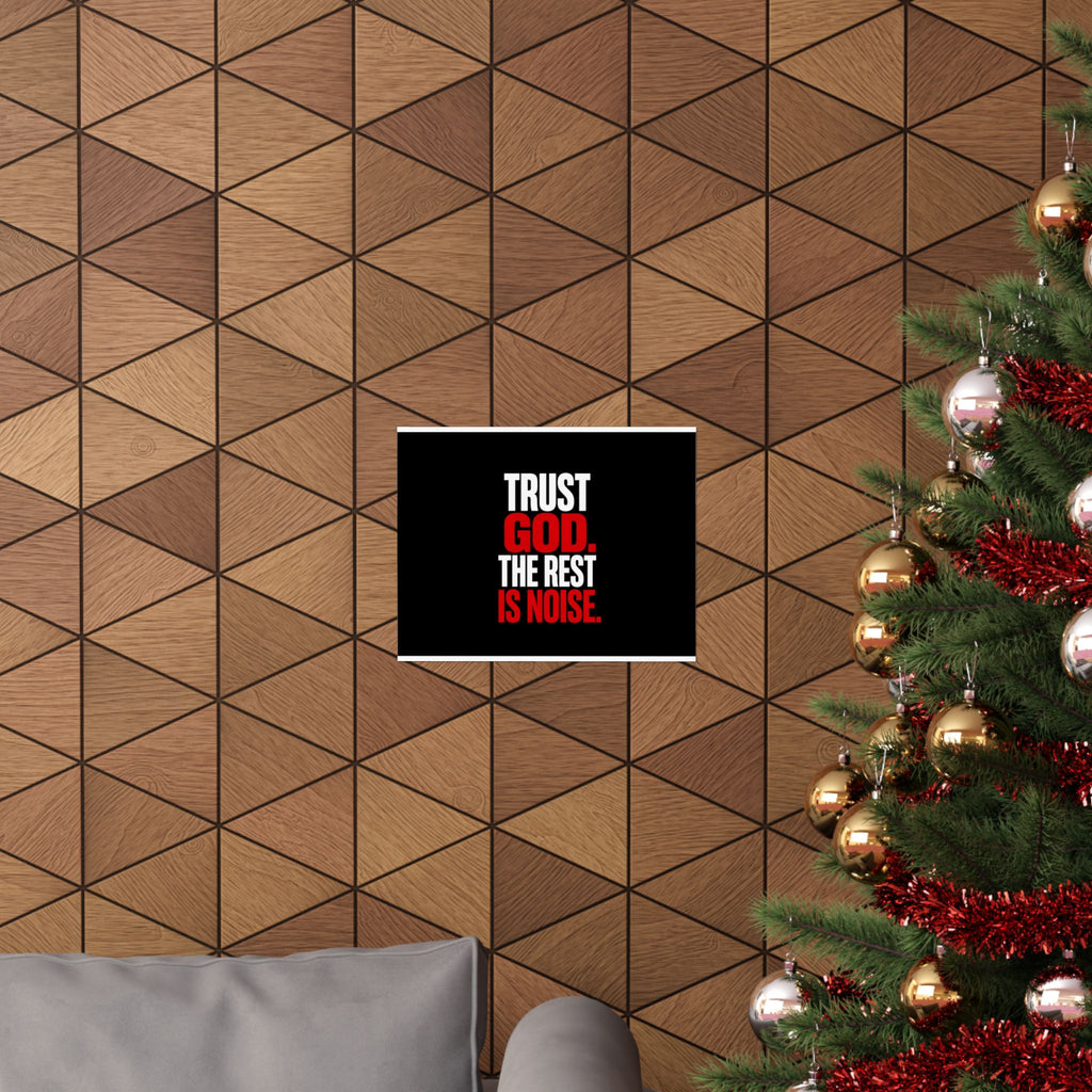 Trust God - Christian Wall Art | Matte Poster (Landscape)
