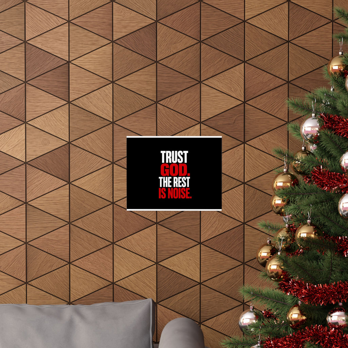 Trust God - Christian Wall Art | Matte Poster (Landscape)