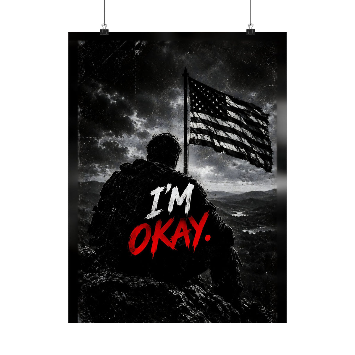 I'm Okay - Man Cave Wall Art | Matte Poster